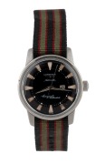 LONGINES "Conquest Calendar" automatic wristwatch with black dial and baton numerals, ​​​​​​​38mm wide including crown.