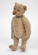 STEIFF "Growler" antique mohair German teddy bear, with articulated limbs, felt pads, long hand stitched snout and back hump, straw filled, circa 1908, 33cm high. - 4