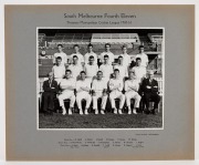 VICTORIAN XI: Northern Tour 1959-60 official team photograph, noted Alan Connelly, Bill Lawry, Jack Potter, and Len Maddocks, together with South Melbourne Cricket Club "First Eleven Winners Victorian Cricket Association Premiership Season 1959-60", "Four - 3