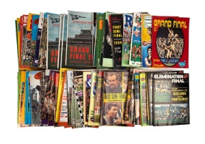 GRAND FINALS/FINALS: More than ninety issues of Football Record Magazine, comprising eighteen Grand Final issues and more than seventy Finals issues, spanning the years 1968 to 1994; some duplication. (90+ items)