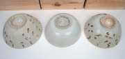 BINH THUAN SHIPWRECK group of three Chinese porcelain bowls, late Ming, circa 1600, housed in bespoke timber boxes with Christies labels and branding, 9cm high, 20cm diameter each. - 3
