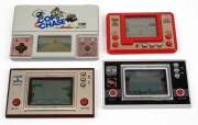 NINTENDO "Game & Watch" TURTLE BRIDGE (Model No. TL-28) and NINTENDO "Game & Watch" PARACHUTE (Model No. PR-21); together with a TUNE & FUN "SLEEP WALKER" game and a COPS CHASE Tri-Screen Time and Fun handheld gaming device, (4 items).
