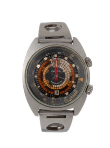 FORTIS "Marine Master Super Compresser" vintage automatic diver's wristwatch, single date aperture with original steel bracelet and clasp, circa 1970, 42mm wide including crown.