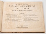 "Dr. Karl von SPRUNER'S Historico-Geographical Hand Atlas." [London : Trubner & Co.], 1869, 2nd Edition; with twenty-six coloured maps engraved on copper; original light brown cloth covered boards with gilt title. The London edition (in English) is quite - 2
