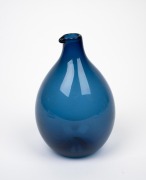 TIMO SARPANEVA "Blue Bird" Finnish glass carafe for IITTALA, engraved "T. S.", 16cm high. - 2