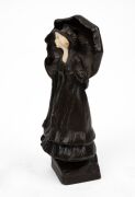 PETER TERESZCZUK (1875&ndash;1963), antique Viennese cast bronze and carved ivory statue, early 20th century, signed on the base "P. Tereszczuk", 16.5cm high. - 2