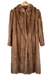 STEPHEN DATTNER vintage full length fur coat.