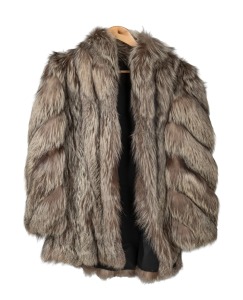 SAGA vintage silver fox fur coat.