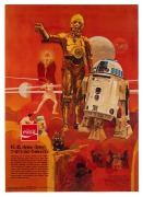 STAR WARS group of four Australian issue promotional Coca-Cola and Pizza Hut posters, the original artwork by Dell Nichols, circa 1977, 61 x 44cm each overall - 3