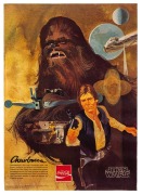 STAR WARS group of four Australian issue promotional Coca-Cola and Pizza Hut posters, the original artwork by Dell Nichols, circa 1977, 61 x 44cm each overall - 4
