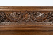 An antique Florentine carved walnut casapanca, 18th century, 101cm High, 172cm wide, 54cm deep. - 2