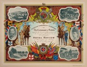 1901 FEDERATION: An album containing five different invitations to various 1901 official events commemorating the inauguration of the Commonwealth, addressed to "The Acting Clerk of the Executive Council, Mr. and Mrs. Brisbane"; black leatherbound boards - 6