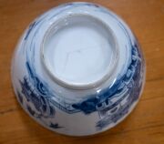 Antique English blue and white porcelain tea ware, comprising of a teapot (no lid), sparrow beak jug, teacups, tea bowls, saucers and bowl, mixed condition, 18th/19th century, (18 items), the teapot 14cm high. - 12