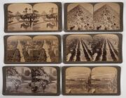 A diverse collection of stereo cards, spanning the mid-19th to early-20th centuries; noted one card depicting crowds engaging in winter sports on frozen falls at Niagara. (250+ items) - 5