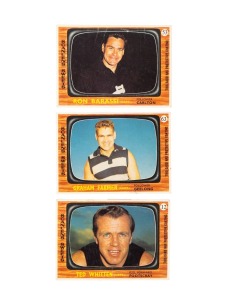 SCANLENS: 1967 "Footballers" complete set [72]; mostly higher grades.