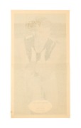 1971 SCANLENS "FOOTBALLERS" POSTER - COLLINGWOOD: Len Thompson, poster #17/24; folded, but nevertheless extremely scarce. - 3
