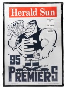 WEG: A still-sealed package of 250 WEG Herald Sun 1995 Carlton Premiers posters; perfect for the reseller.