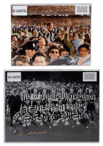 LOU RICHARDS: A group of eighteen signed photographs, (2 types - the 1948 team and a 1953 Premiership picture, each signed with the same pen in approximately the same position. (18).