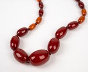 Seven assorted amber and bakelite bead necklaces, 20th century, ​​​​​​​some in need of restringing. - 5