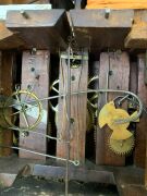 An antique German Black Forest cuckoo and quail wall clock, attributed to JOHANN BAPTIST BEHA, 30-hour duration wood plate movement, carved walnut station house style case with decorative pierced scroll leaf and vine decoration, bone hands and applied Rom - 7