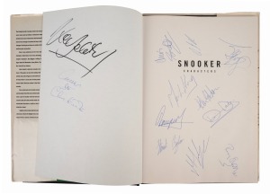 SNOOKER PLAYER AUTOGRAPHS: A copy of "John Ireland's Snooker Characters" by Ted Lowe (1989), with thirteen signatures to the title page, including those of Ken Doherty, Peter Ebdon, Michael Judge, Stephen Lee, and Chris Small.