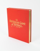 "The Australian Game of Football Since 1858", edited by James Weston, 2008 limited edition #119/150, bound in Sherrin red leather with matching archive box and CoA, gilt title and edges, 396pp., published on behalf of the AFL by the Slattery Group. - 4