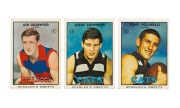 SCANLENS: 1968 "Footballers" (scarcer Series B) complete set [40] plus 1 duplicate; mixed condition, generally G/VG.