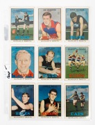 SCANLENS: 1968 "Footballers" (scarcer Series B) complete set [40] plus 1 duplicate; mixed condition, generally G/VG. - 2