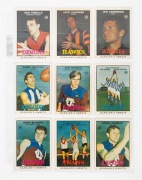SCANLENS: 1968 "Footballers" (scarcer Series B) complete set [40] plus 1 duplicate; mixed condition, generally G/VG. - 5