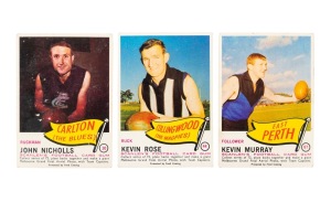 SCANLENS: 1966 "Footballers" part-set [52/72, including 4 die-cut variants, 3 of which unpopped]; G/VG.