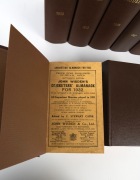 WISDEN CRICKETERS' ALMANACKS: A group of hardcover editions comprising the years 1930-33 and 1935-39; attractively rebound, several with front wrapper retained. (9 items) - 2