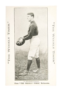 CARLTON - D. GILLESPIE: Circa 1910 The Weekly Times "Victorian Footballers" postcard; VF.