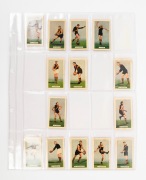 1935 Hoadleys 'League Footballers', part set [47/100]. comprising three of the five teams that made up this series: - South Melbourne (14 of 20), Richmond (15/20) & Footscray (18/20 wearing their 1935 vertical stripe jumper - the only year it was worn). M - 3