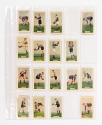 1935 Hoadleys 'League Footballers', part set [47/100]. comprising three of the five teams that made up this series: - South Melbourne (14 of 20), Richmond (15/20) & Footscray (18/20 wearing their 1935 vertical stripe jumper - the only year it was worn). M - 5