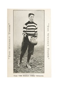 GEELONG - F. MORAN: Circa 1910 The Weekly Times "Victorian Footballers" postcard; VF.