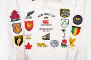 1991 RUGBY WORLD CUP: Canterbury commemorative rugby jumper, limited edition #80/500, with sixteen national crests stitched onto the front and down the arms; size L. - 2