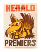 WEG - HAWTHORN: Original 1978 Premiers poster [#12801]; lightly folded, otherwise excellent.