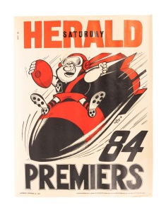 WEG - ESSENDON: Original 1984 Premiers poster [#23507]; one tear at right margin.