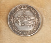 A diverse group of mid-20th century billiards or snookers awards (one in sterling silver, some uninscribed), plus an Art Deco-style horse tie clip; height of the largest item 16.5cm. (6 items) - 4