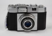 ZEISS IKON: Group comprising c. 1950 Contessa 533/24 (Tessar 45mm f2.8/Synchro Compur; with matching leather case), c. 1956 Contina 527/24 (Novicar-Anastigmat 45mm f2.8/Prontor-SVS), c. 1965 Contessa SLK (Tessar 50mm f2.8/Prontor SLK Spezial), and c. 1966 - 2