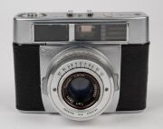 ZEISS IKON: Group comprising c. 1950 Contessa 533/24 (Tessar 45mm f2.8/Synchro Compur; with matching leather case), c. 1956 Contina 527/24 (Novicar-Anastigmat 45mm f2.8/Prontor-SVS), c. 1965 Contessa SLK (Tessar 50mm f2.8/Prontor SLK Spezial), and c. 1966 - 6
