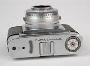 ZEISS IKON: Group comprising c. 1950 Contessa 533/24 (Tessar 45mm f2.8/Synchro Compur; with matching leather case), c. 1956 Contina 527/24 (Novicar-Anastigmat 45mm f2.8/Prontor-SVS), c. 1965 Contessa SLK (Tessar 50mm f2.8/Prontor SLK Spezial), and c. 1966 - 7