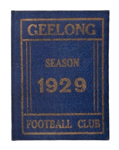 GEELONG: 1929 season ticket for member #2689, with fixture list; exceptional condition with no holes punched.