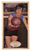 1971 SCANLENS "FOOTBALLERS" POSTER - FITZROY: Norm Dare, poster #15/24; folded, but nevertheless extremely scarce.