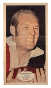 1971 SCANLENS "FOOTBALLERS" POSTER - ST KILDA: Carl Ditterich, poster #3/24; folded with small tear at bottom margin (does not extend into photo), but nevertheless extremely scarce.