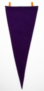 MELBOURNE 1956 OLYMPICS pennant, "MELBOURNE XVITH OLYMPIAD 1956" screen printed on purple felt with orange felt top edge. This is a format we have not previously noted. Exceptional condition. - 2