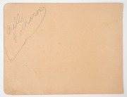 An autograph page dated 1929 and featuring Australian cricketers of the 1928-29 season: DON BRADMAN, Archie Jackson, Jim Gregory, Alan Fairfax and Charlie Macartney. The page also features the original signatures of Australian tennis greats, Jack Crawford - 2
