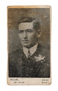 1906 GREATHEAD'S MIXTURE: Victorian Footballers series - Percy ELLIN, St.Kilda. Photographed in his best suit at the Swiss Studio, Melbourne. Extremely scarce; only the second example we have offered. [The complete set consists of twelve photographic c