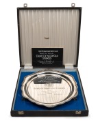 1973 VICTORIA RACING CLUB - DUKE OF NORFOLK STAKES: Sterling silver trophy dish produced by Drummonds for the race run at Flemington on March 17th 1973, engraved "Won by/Messrs. M.C. & A.R. Millson/D. Thomas & N. Gibson's/CITADEL/Rider R. Setches - Traine - 2