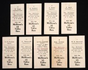 1929 McNiven's &frac12;d Toffee Bars "Cricketers", large part set (25/40), being the largest assembly of these rare cards we have ever offered. The cards present include Chapman, Sutcliffe, Hammond, Larwood, Duckworth, Ryder, Richardson, Grimmett, Oldfield, Andr - 6